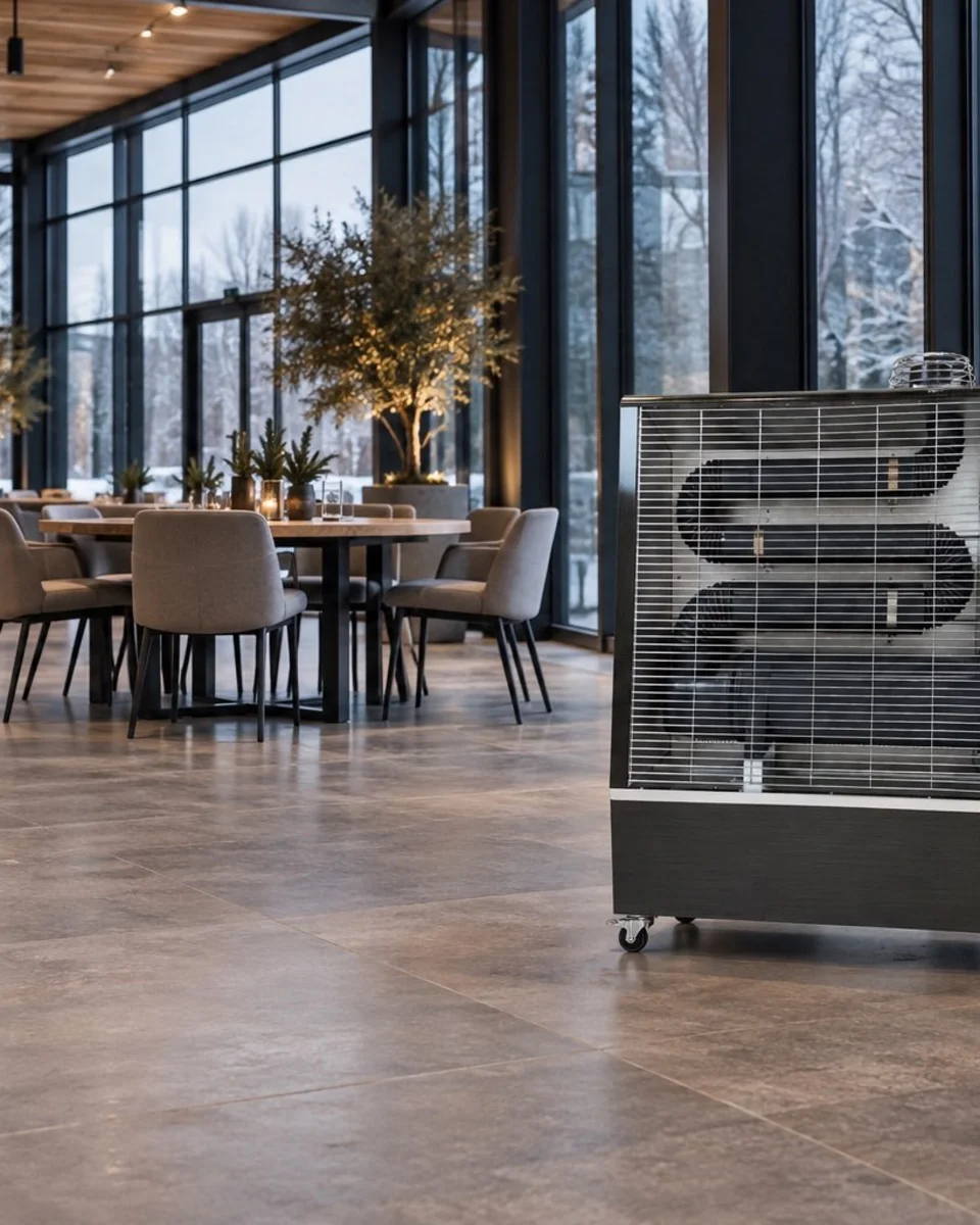 AIRREX Infrarotheizung in einem Gastronomie- und Eventbereich